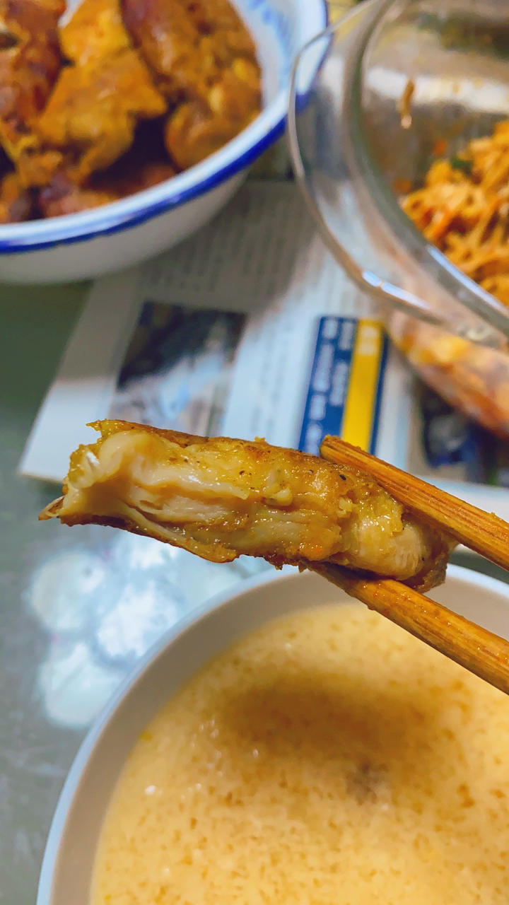 香煎咖喱鸡胸肉