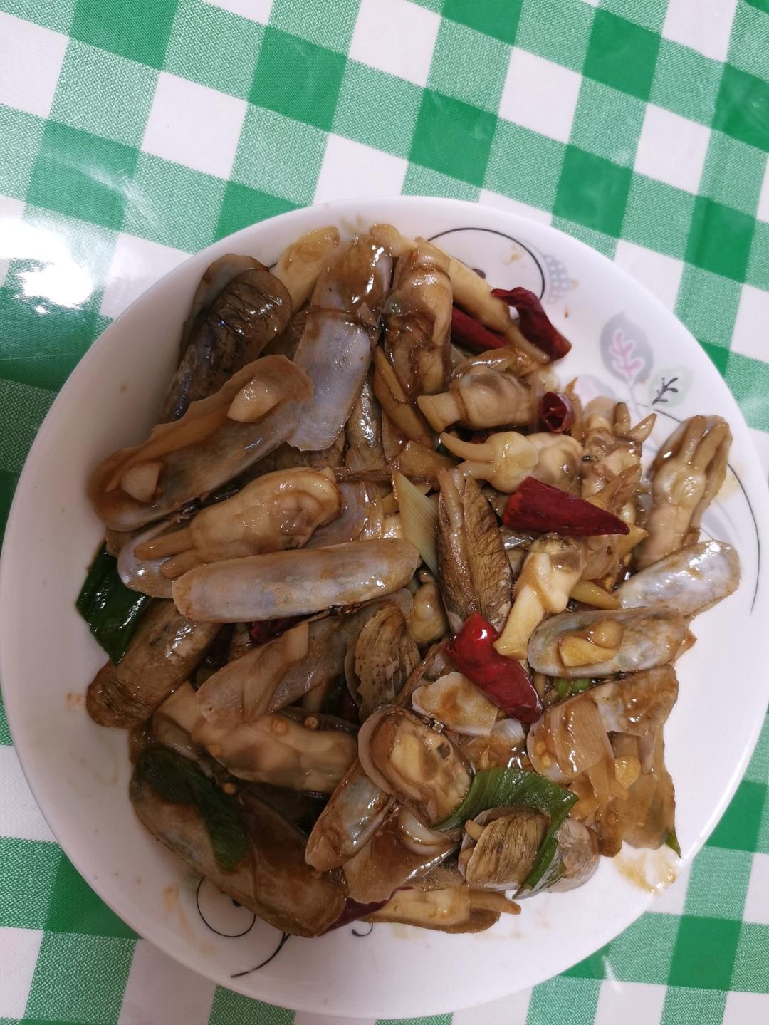 爆炒蛏子