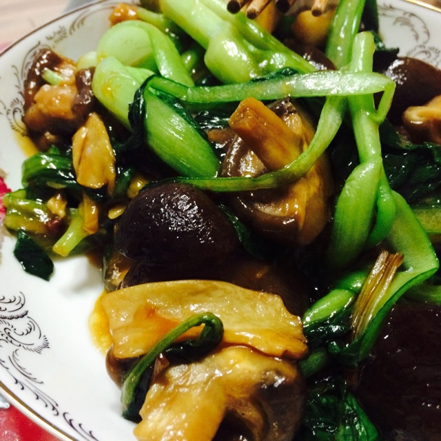 蚝油香菇油菜