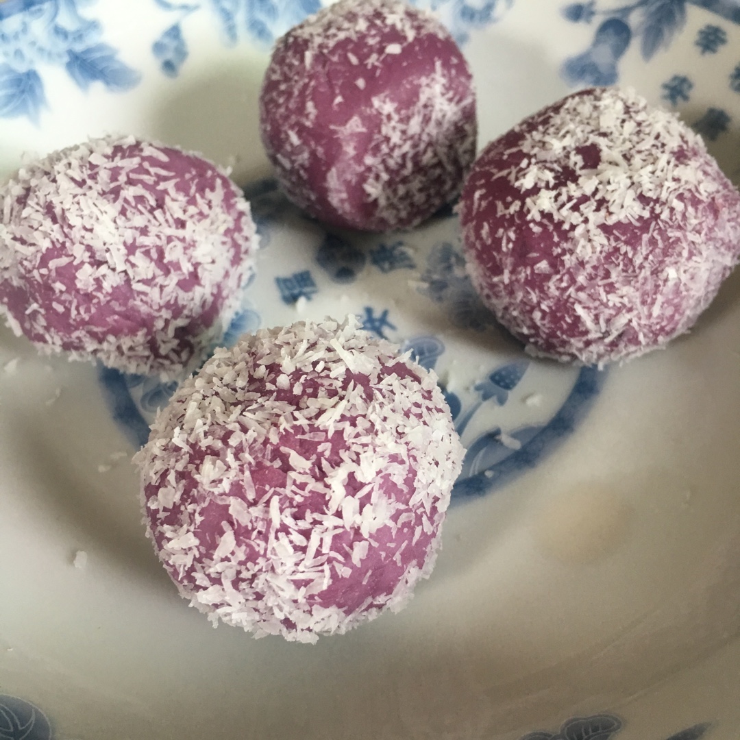 奶香紫薯糯米糍