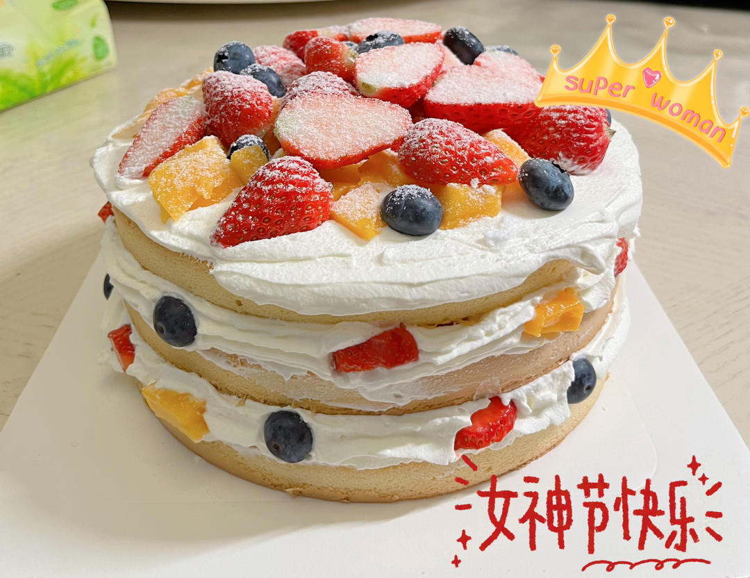 从“0”开始一步步教你做完美裸蛋糕（8寸戚风少糖版）关键步骤有动图