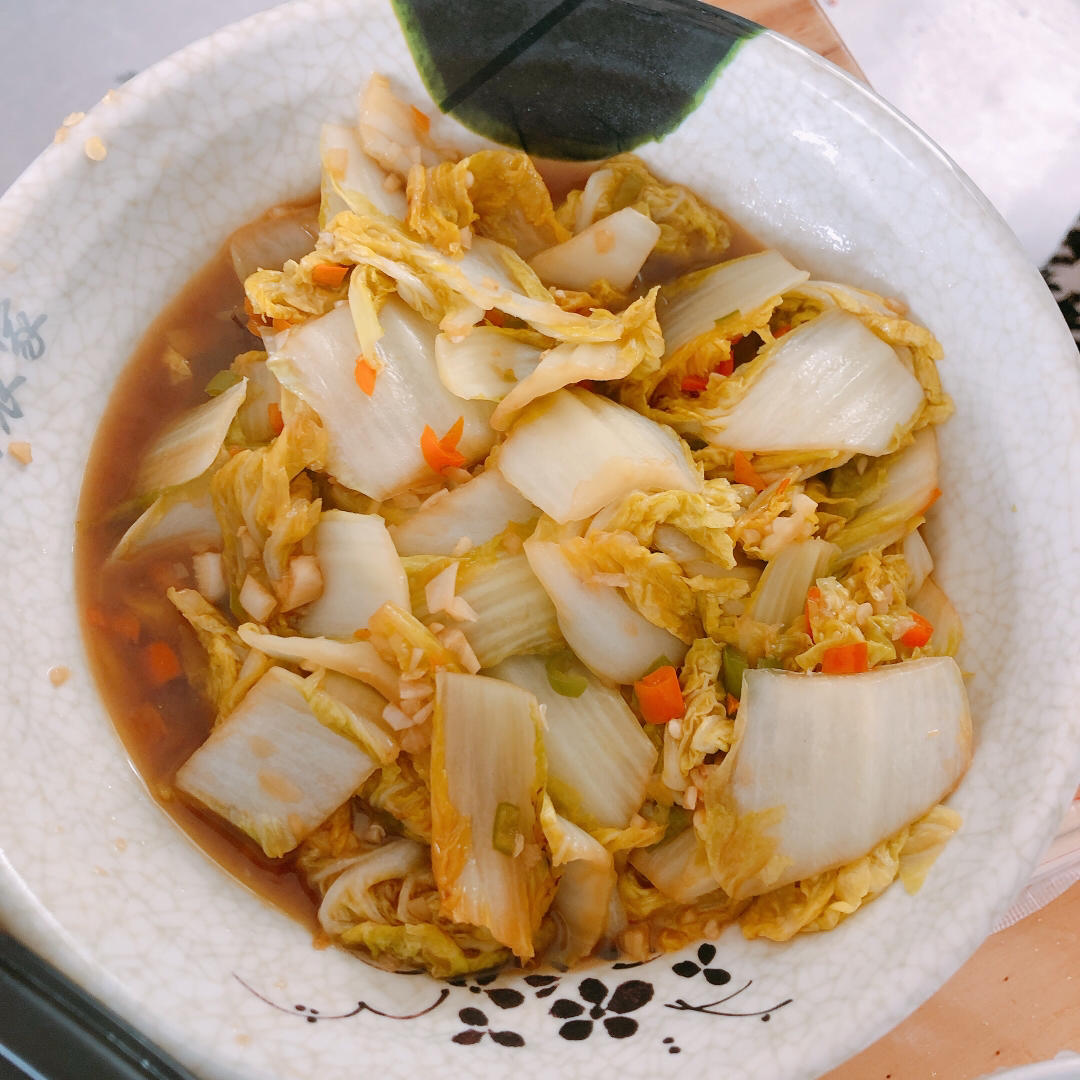 酸辣可口的娃娃菜，5分钟搞定，巨下饭