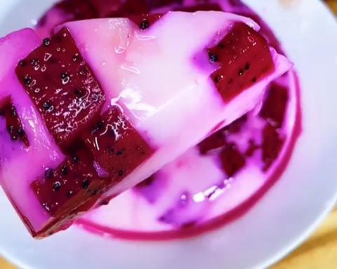 火龙果布丁98q弹嫩滑的做法