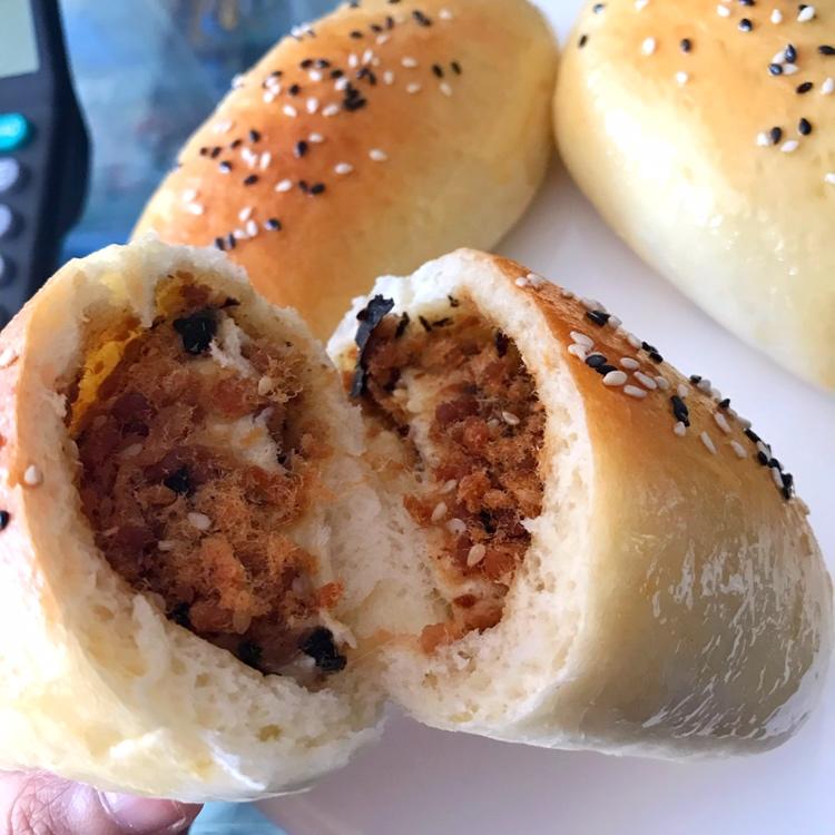 肉松沙拉酱面包（65度汤种）