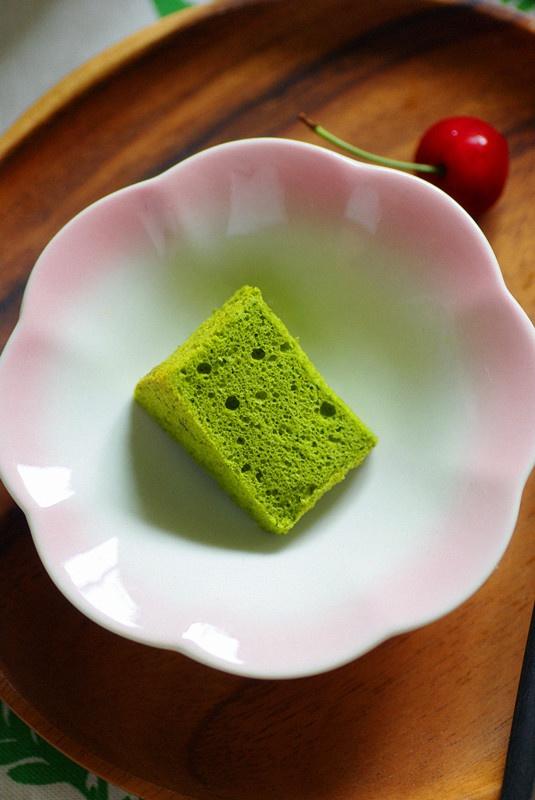 盛夏之绿---抹茶烫面棉花蛋糕的做法