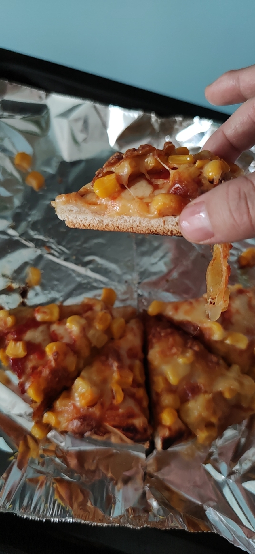 极简版玉米披萨