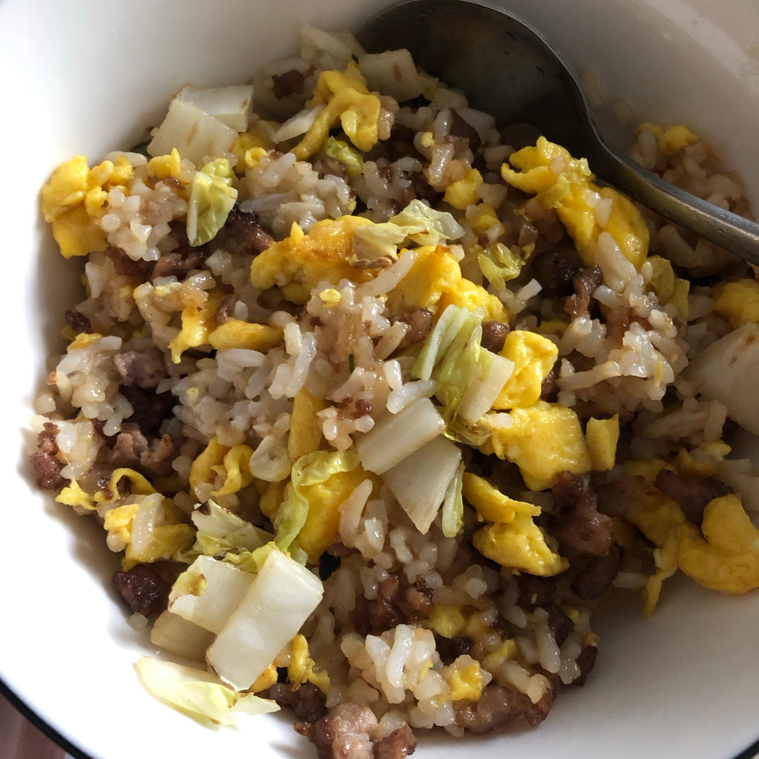 肉沫鸡蛋炒饭