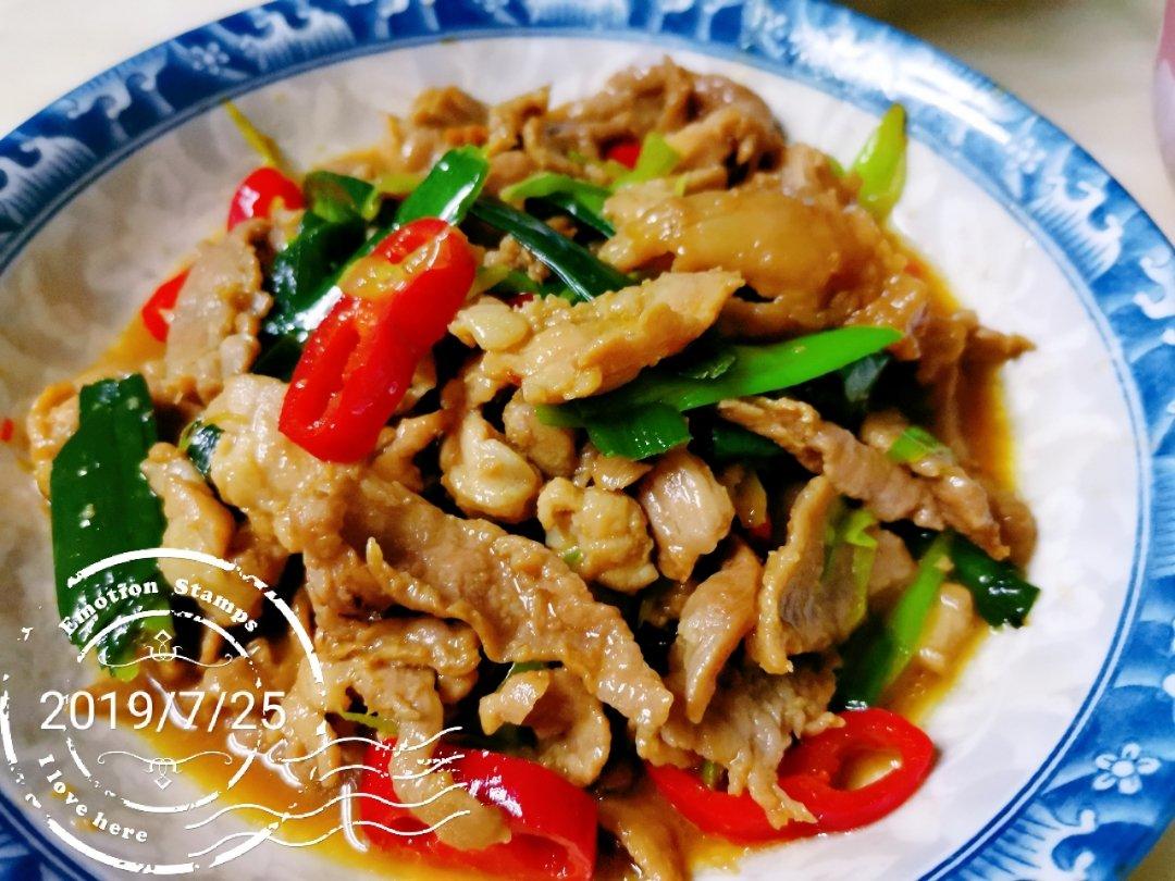 蒜苗炒肉