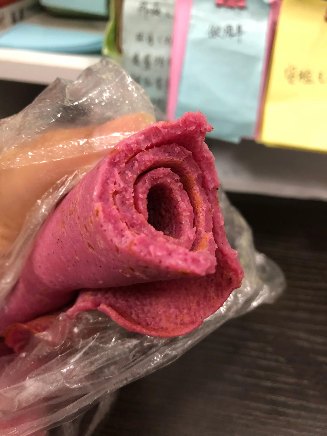 火龙果鸡蛋饼