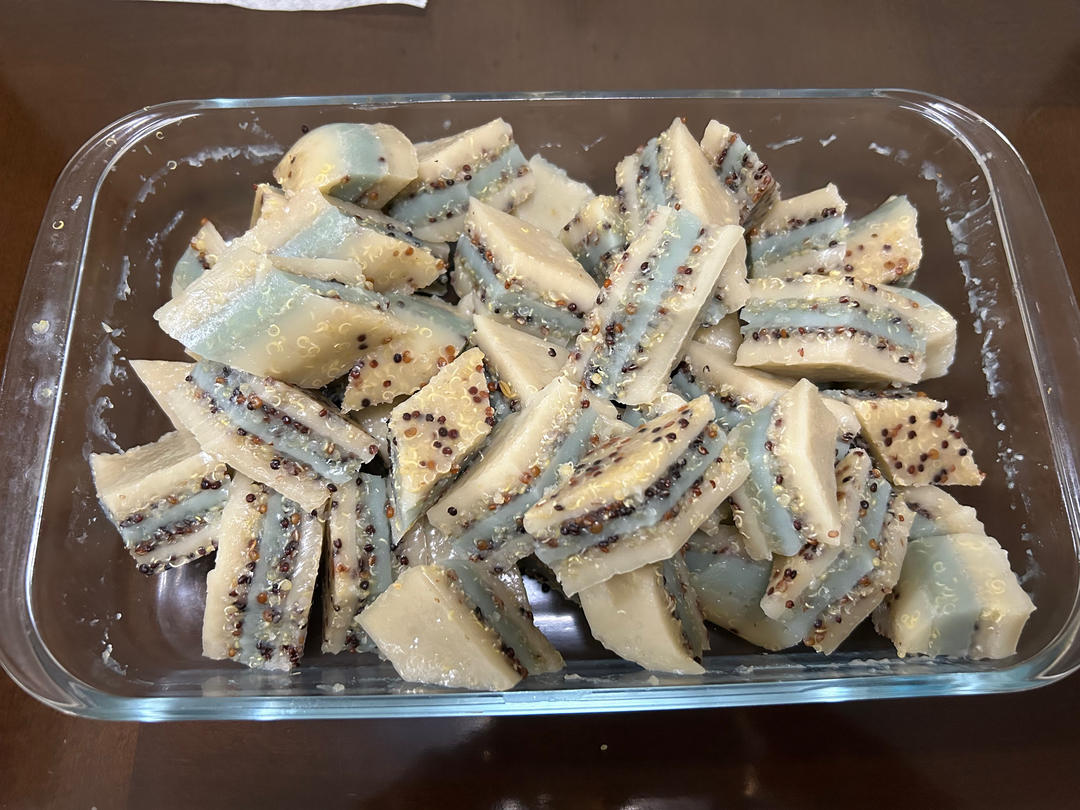 广东早茶糕点！小米马蹄糕，香甜软糯