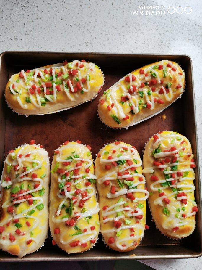 香葱火腿肉松面包