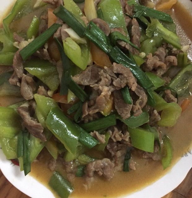甜椒炒牛肉