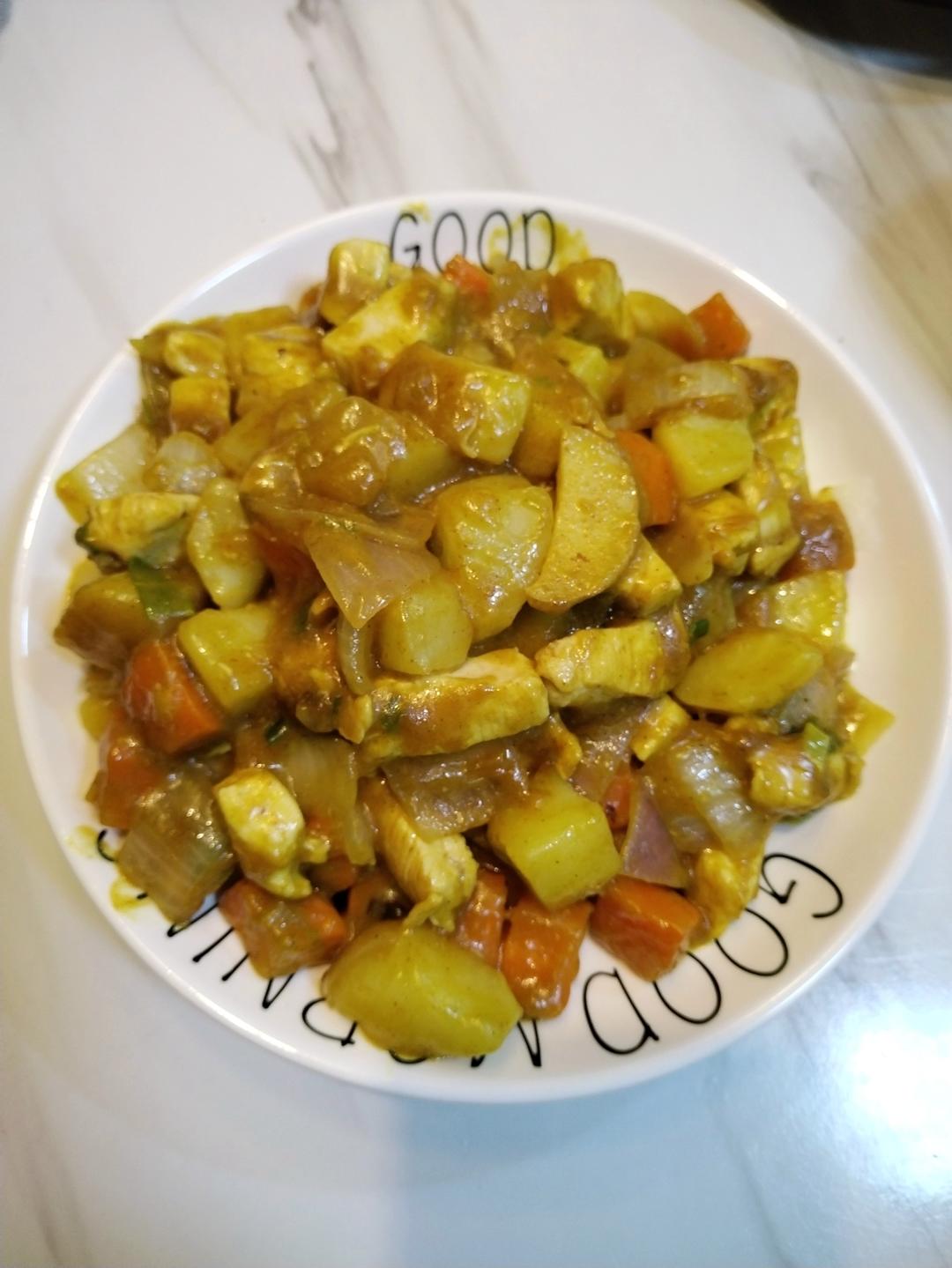 咖喱土豆鸡块