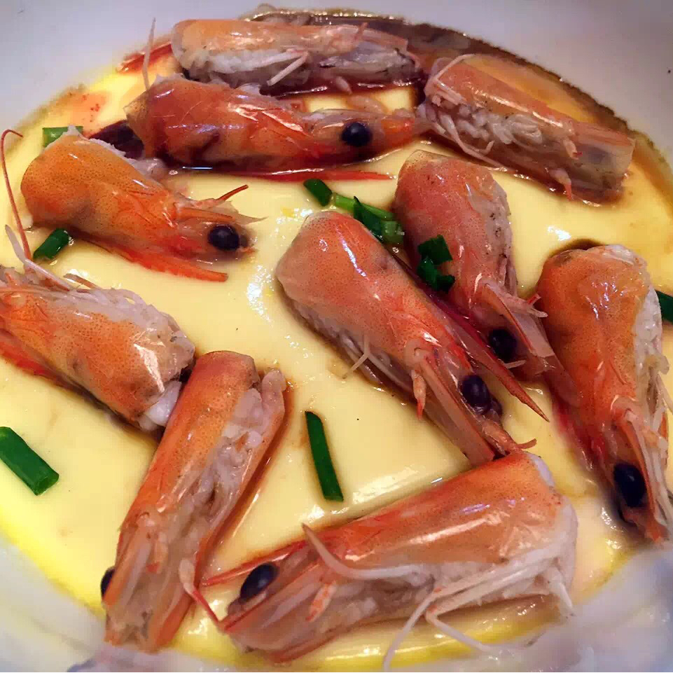 手机用户2212_gyi1做的鲜虾蒸蛋