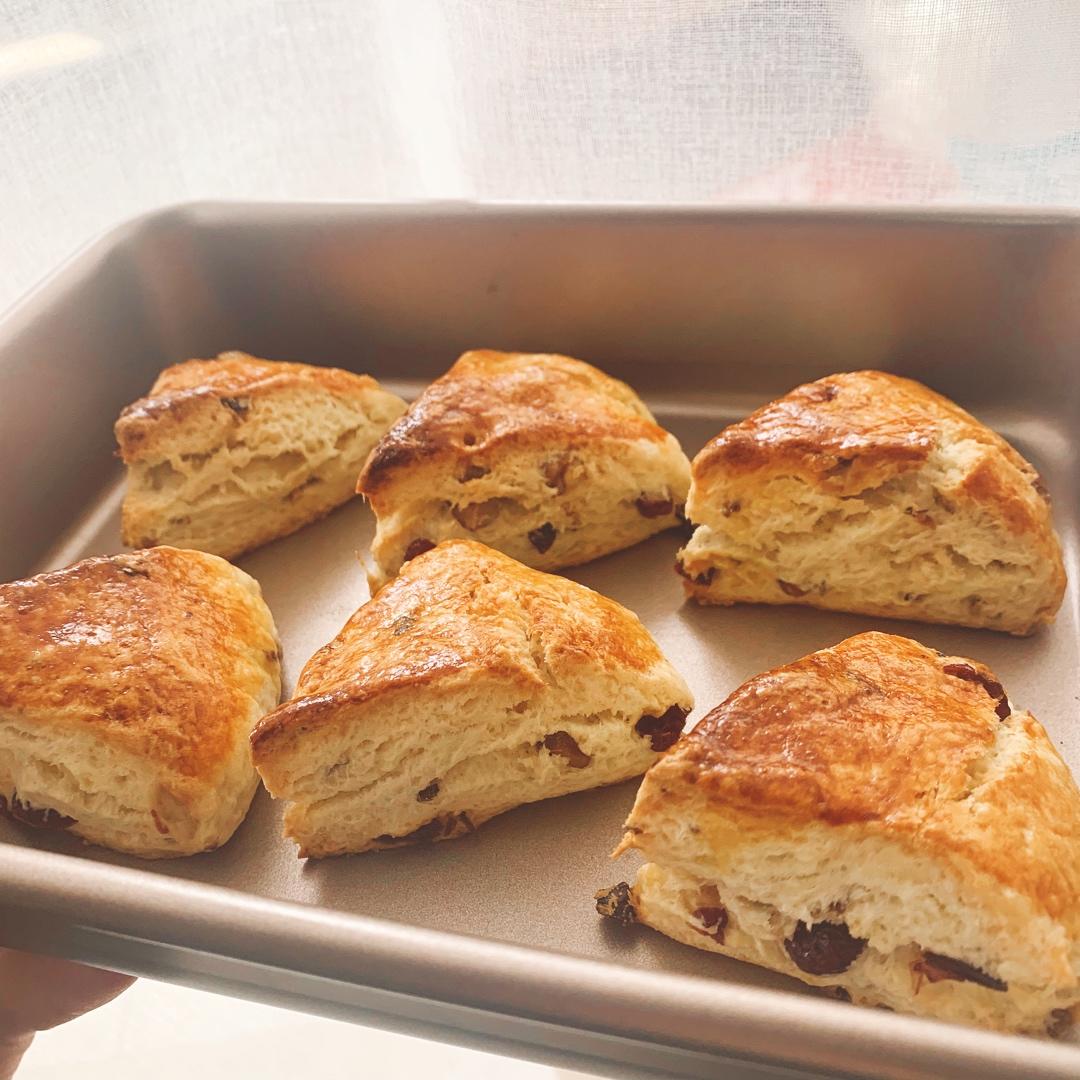 日式核桃司康--目前做过最好吃的方子