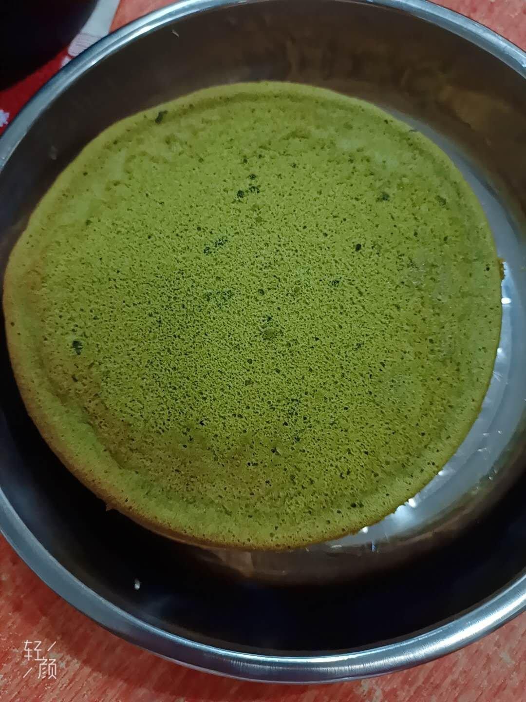 六寸抹茶戚风蛋糕