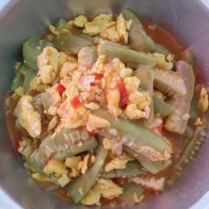丝瓜西红柿炒蛋