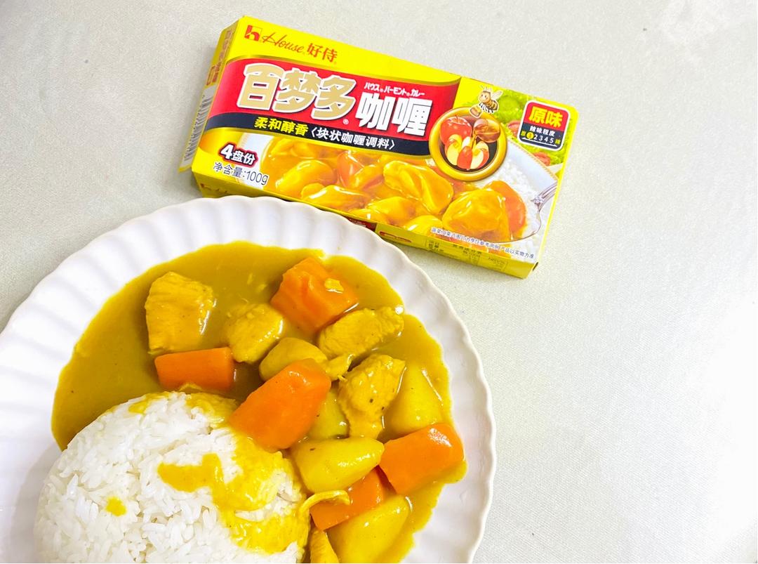 咖喱鸡饭的做法