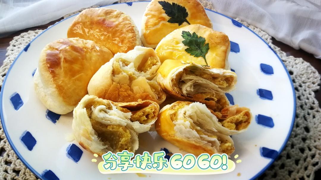 外皮酥松，甜咸中带着蒜末的香味——柴梳饼的做法 步骤20