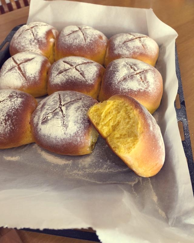 一次发酵低糖无油南瓜面包