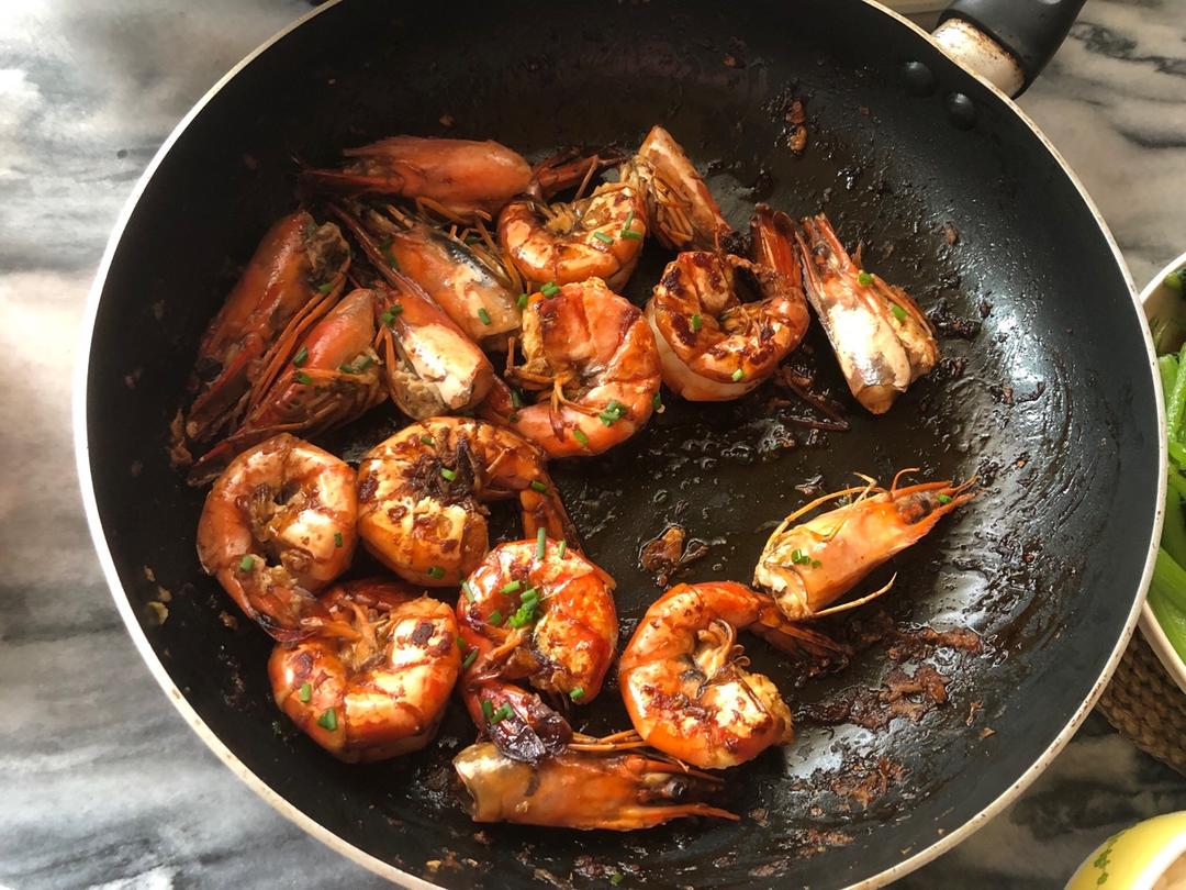 豉油皇煎虾