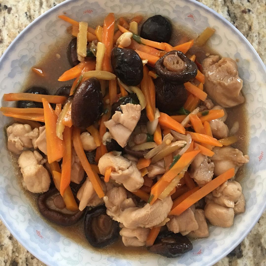 蚝油冬菇鸡腿