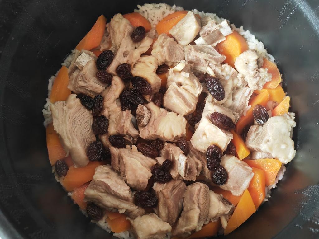 羊肉焖饭—肉饭一锅端