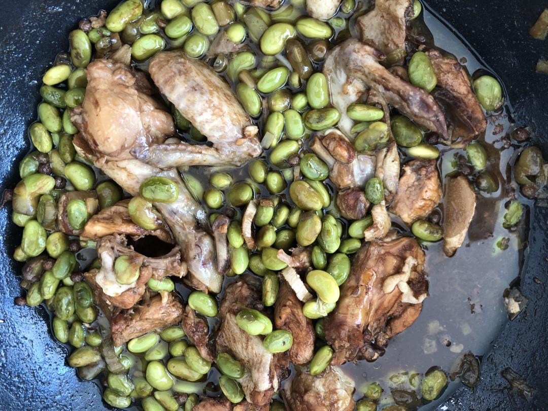 毛豆烧鸡