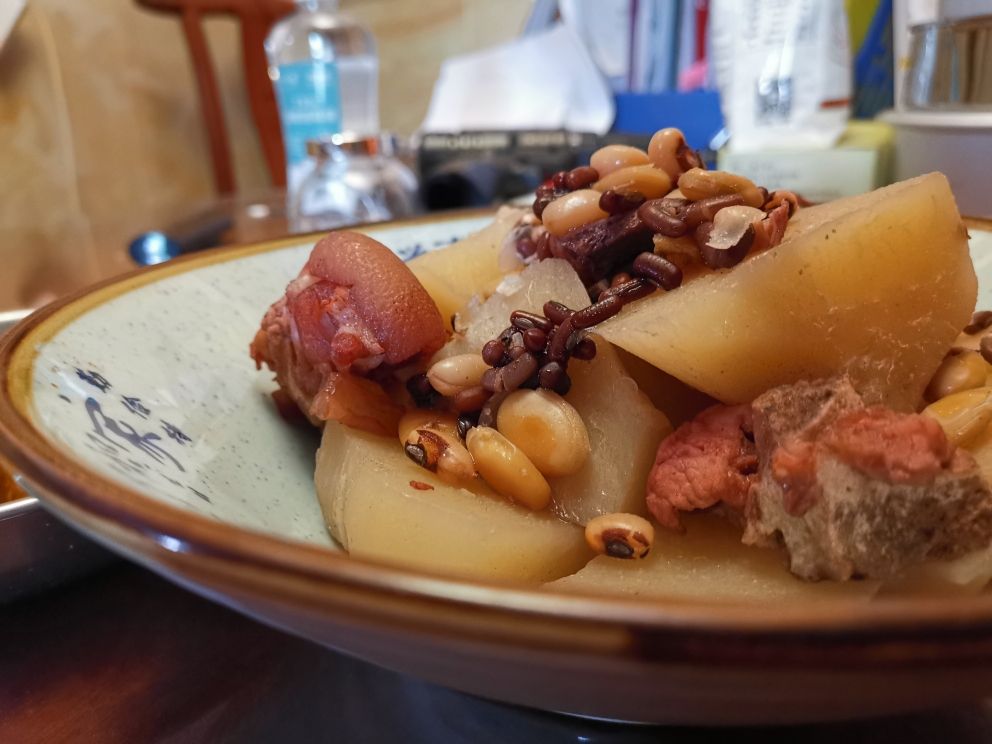 沙葛杂豆祛湿汤的做法