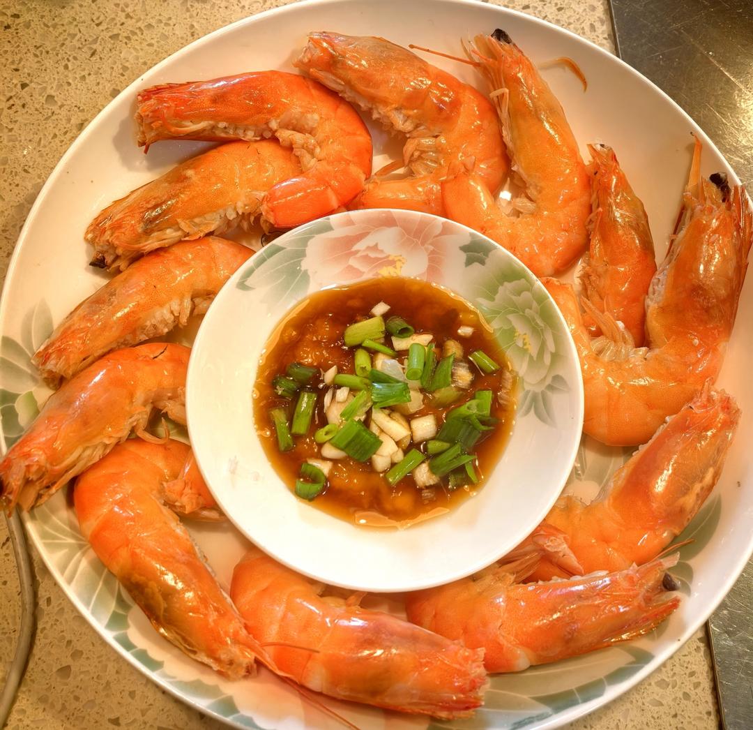 最简单的白灼虾（水煮）盐水基尾虾