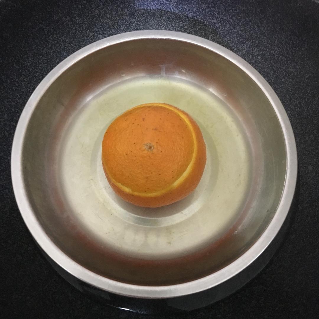 盐蒸橙子，治疗咳嗽，（详细步骤图）