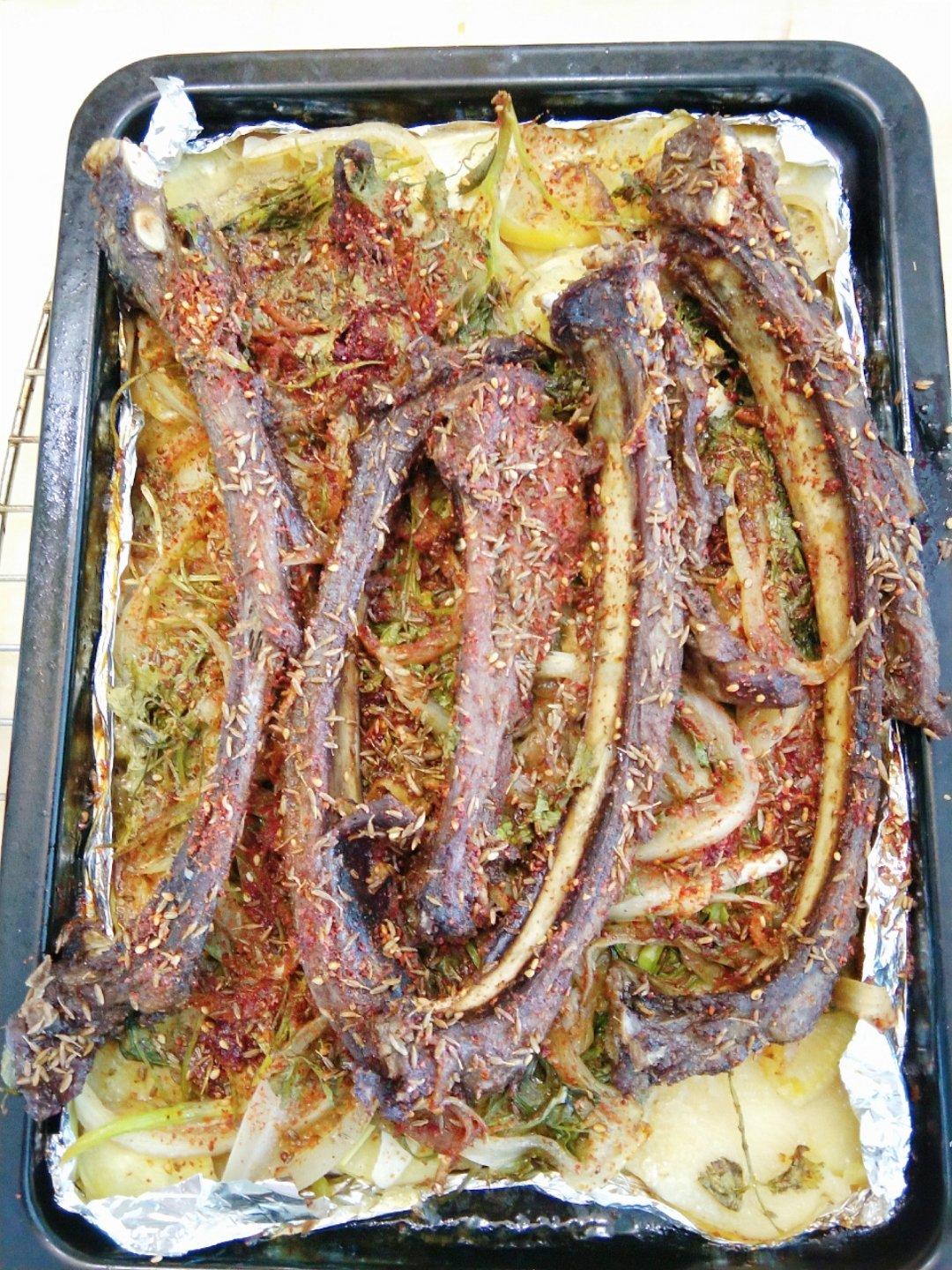 烤箱版的烤羊排