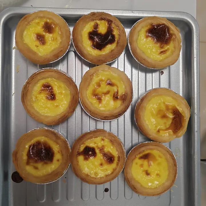 不需要奶油的烤蛋挞