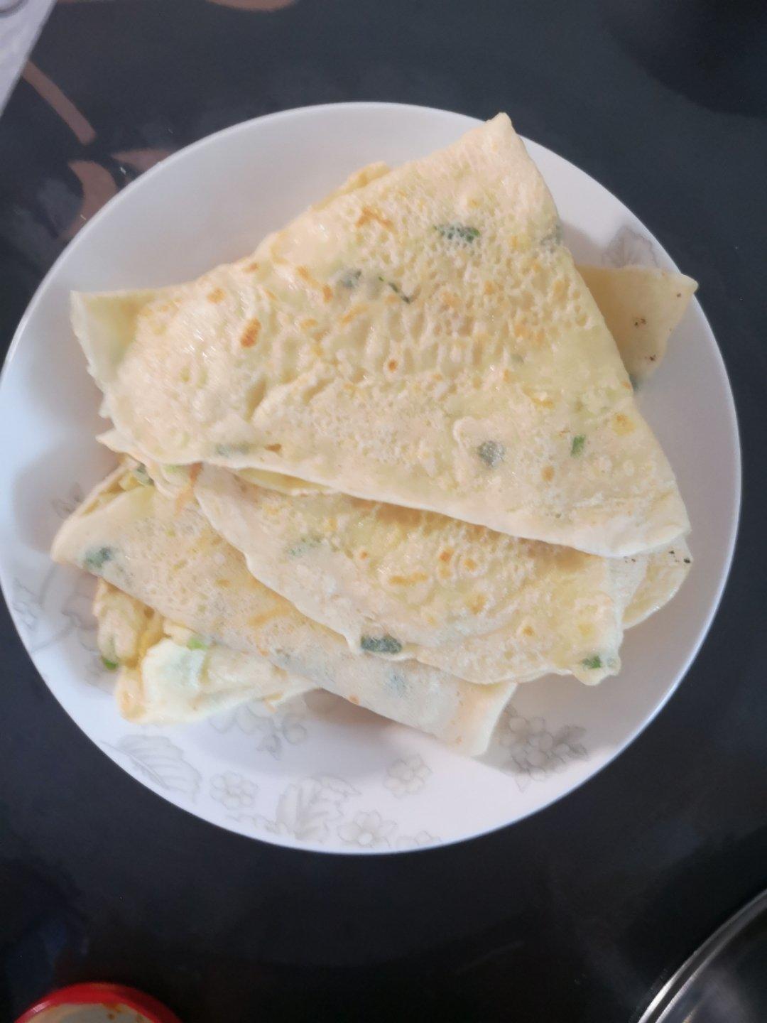 简单快手蔬菜鸡蛋煎饼