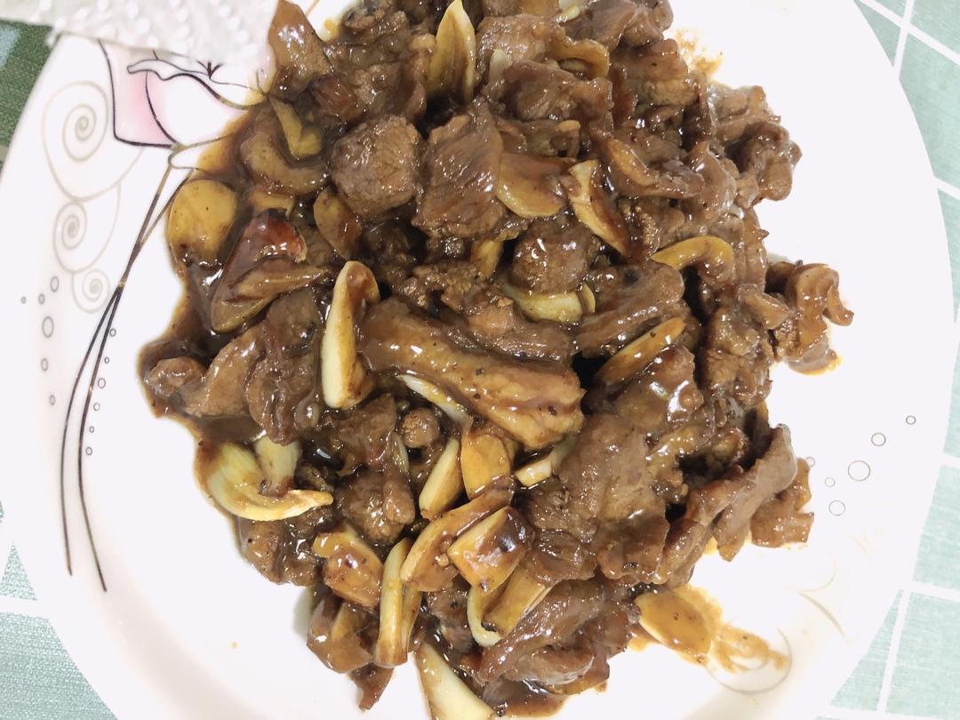 蒜爆羊肉