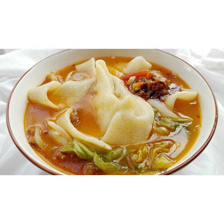 小虾米de妈咪做的杨凌蘸水面裤带面