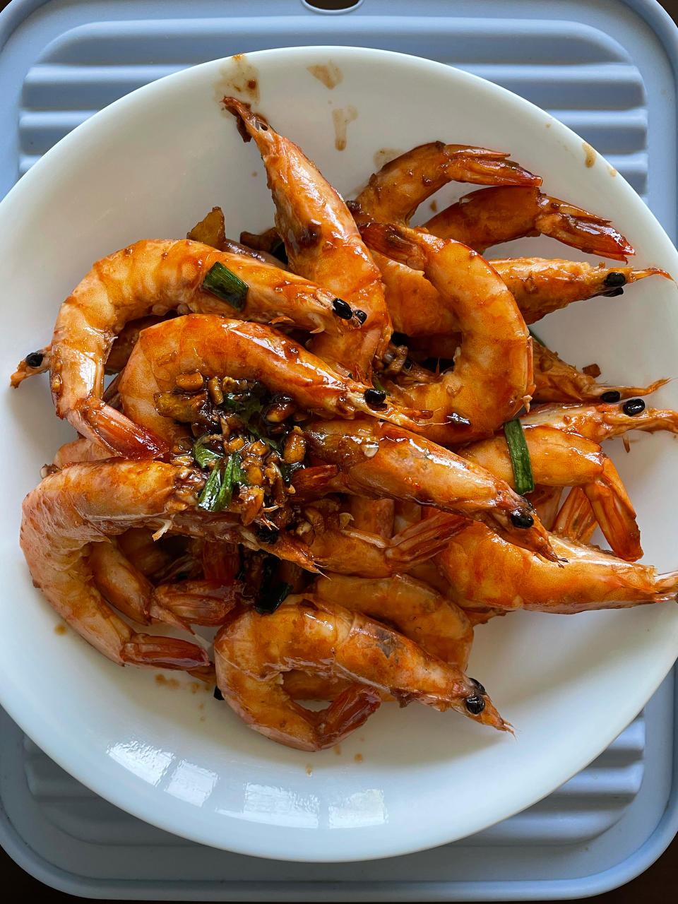 生抽煎大虾