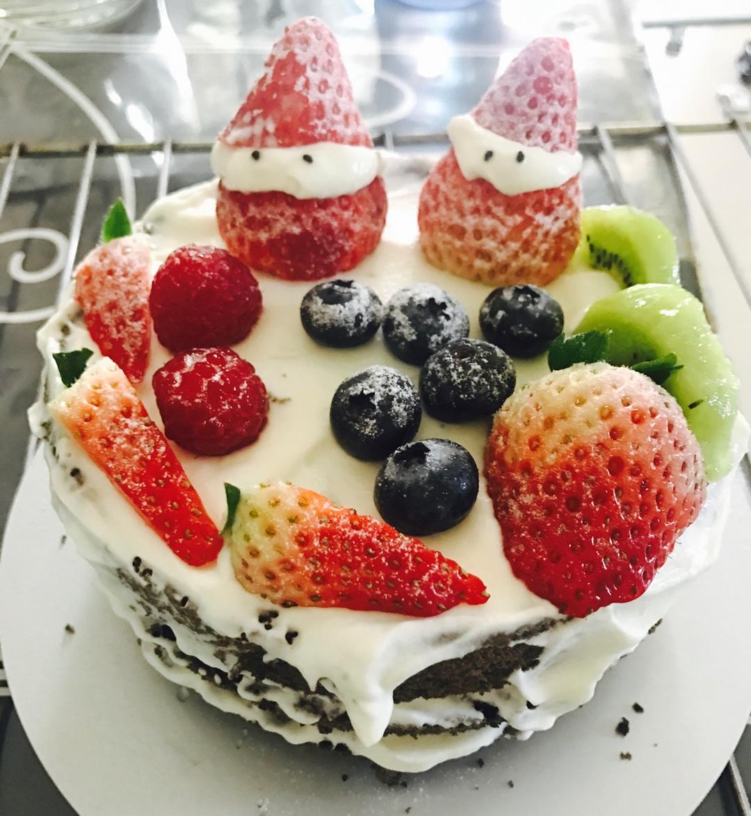 圣诞呆萌裸蛋糕