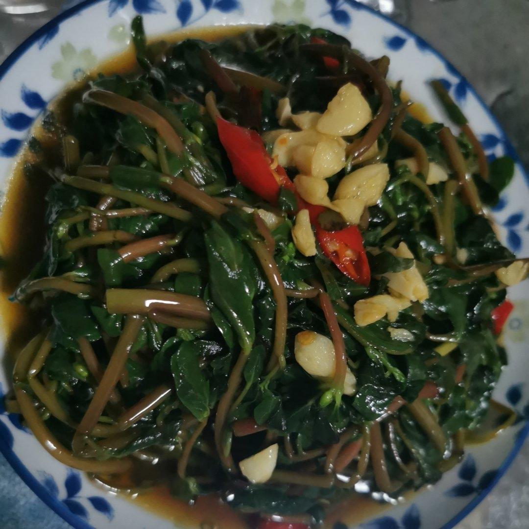 爆香马齿苋