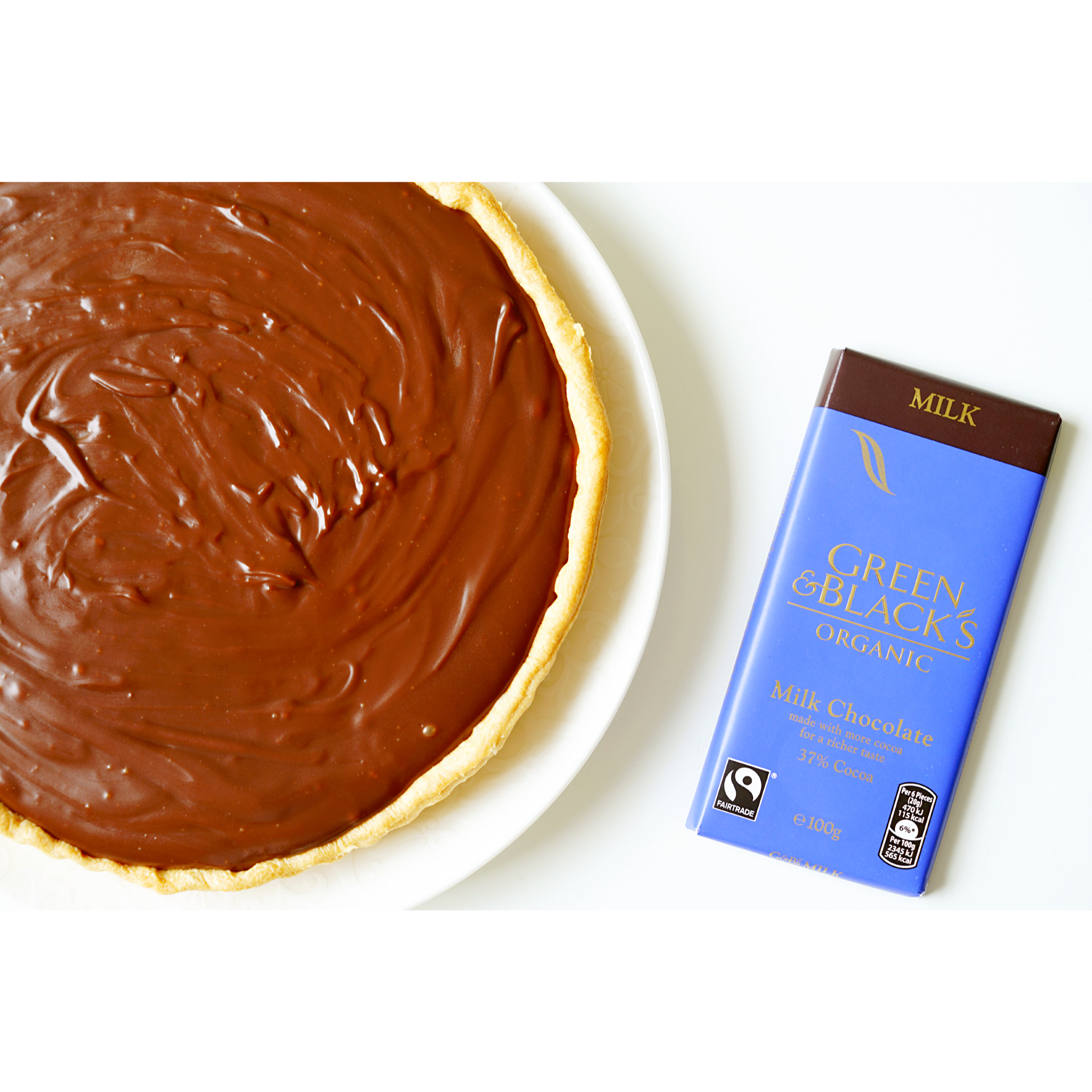 咸巧克力牛奶太妃挞［Salted chocolate and dulce de leche tart］