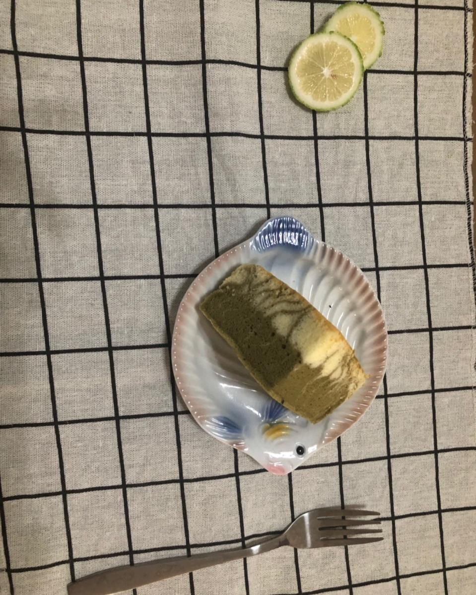 绿斑马戚风蛋糕