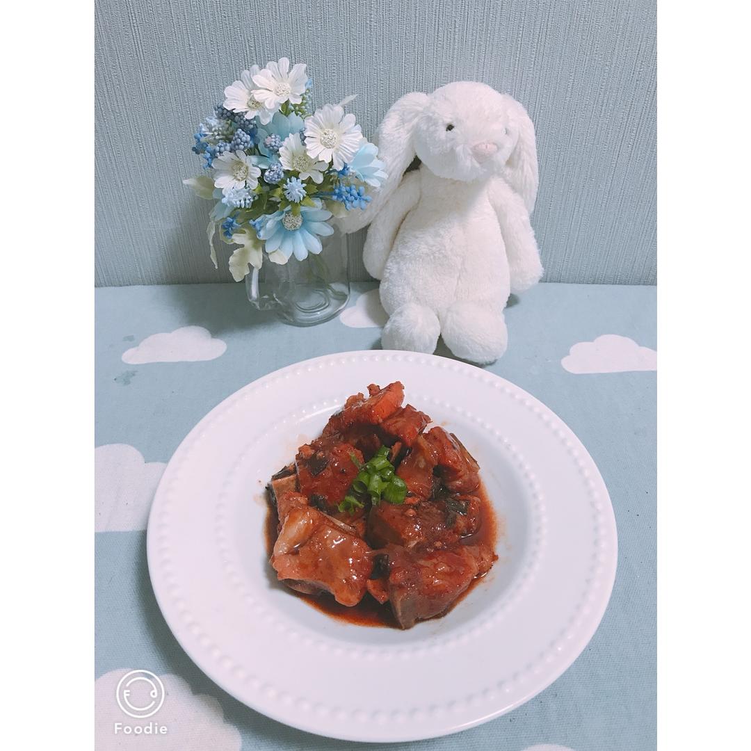 红腐乳烧排骨