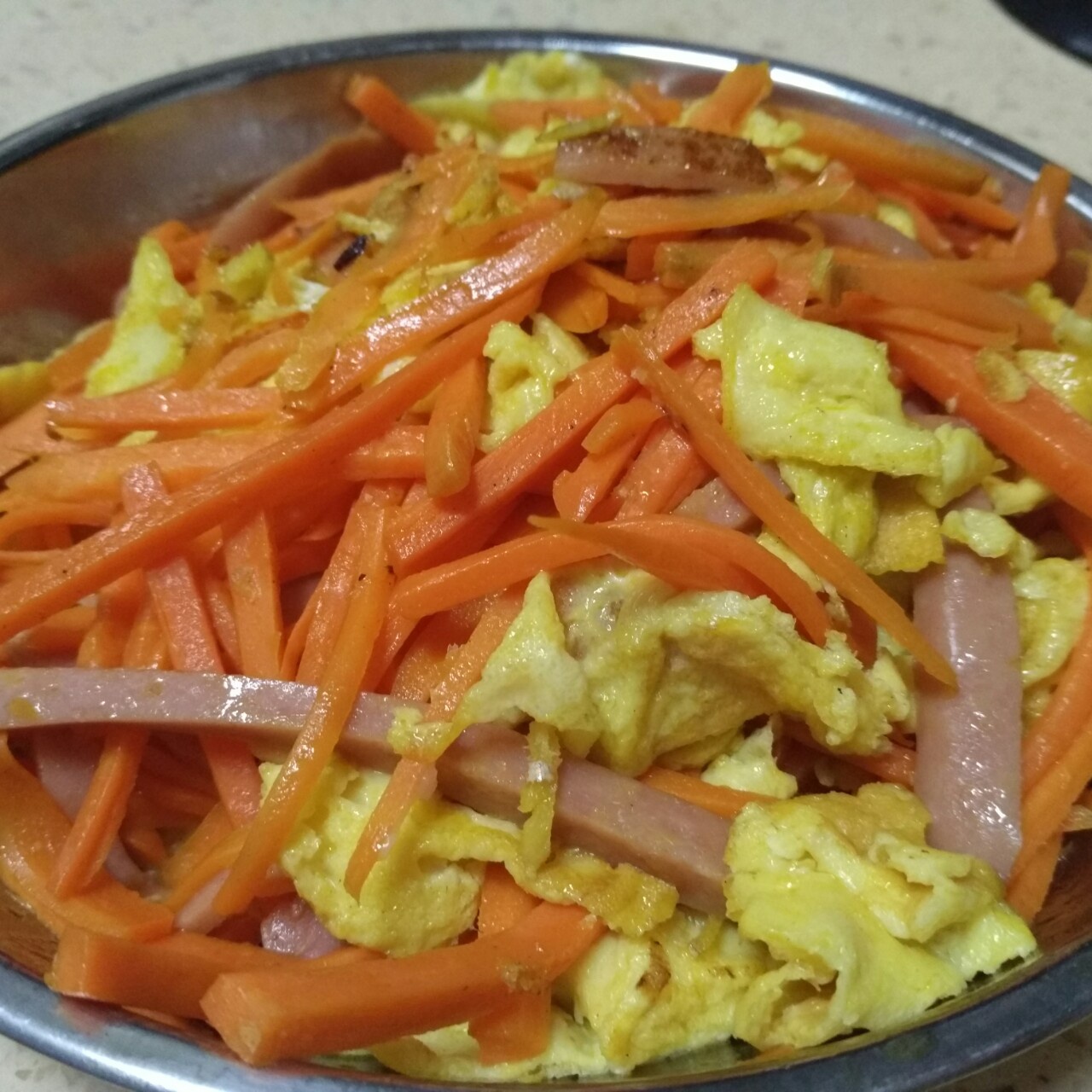 胡萝卜炒鸡蛋