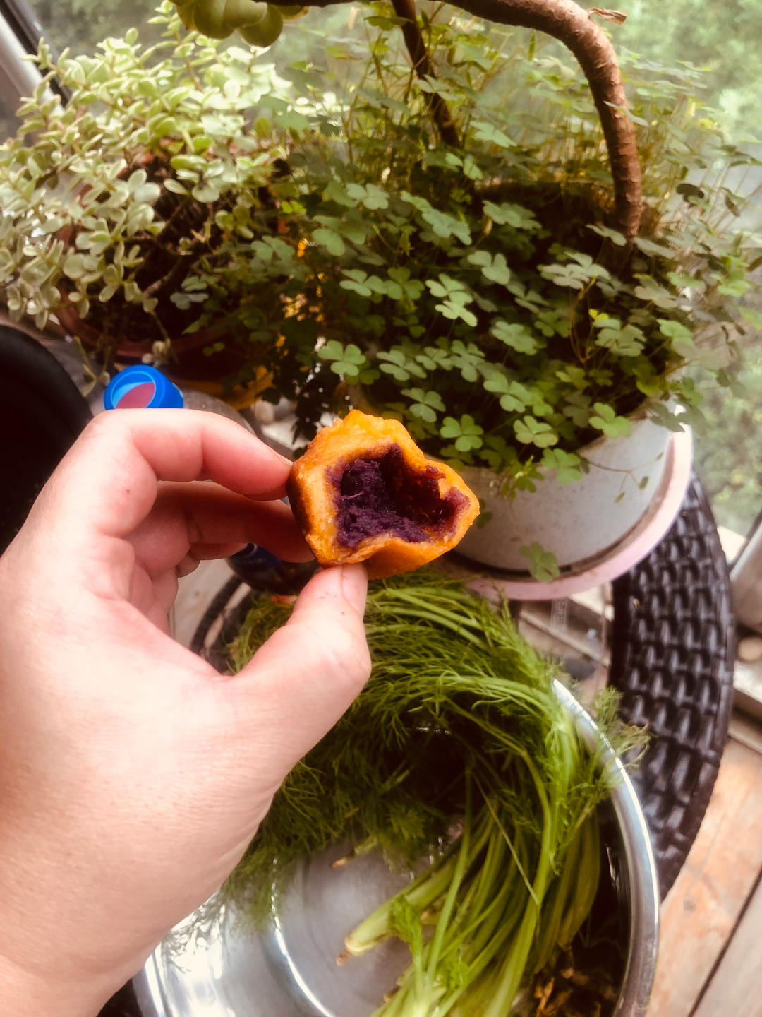 南瓜紫薯空心麻球