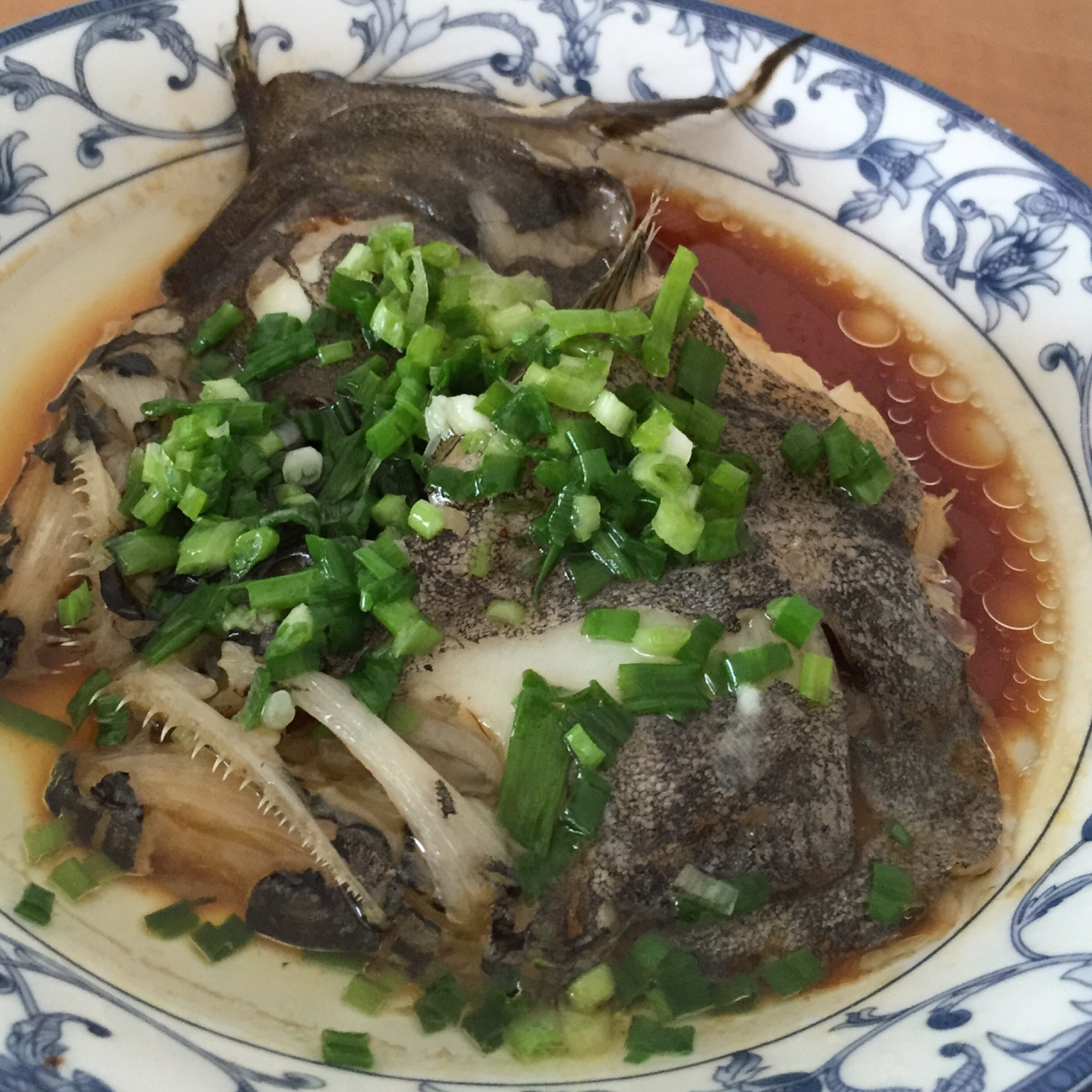 suntingli做的清蒸鸦片鱼头