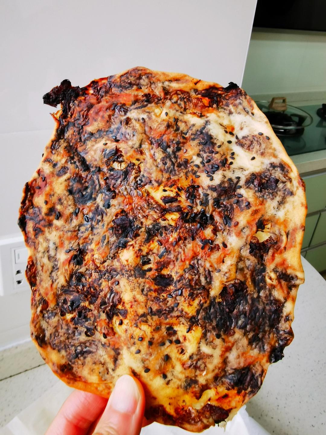 烤箱版梅干菜饼，超级香脆！