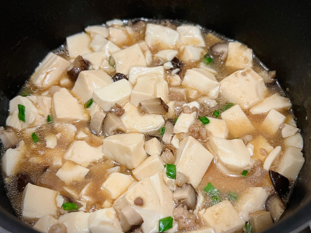 超级下饭的香菇肉沫豆腐