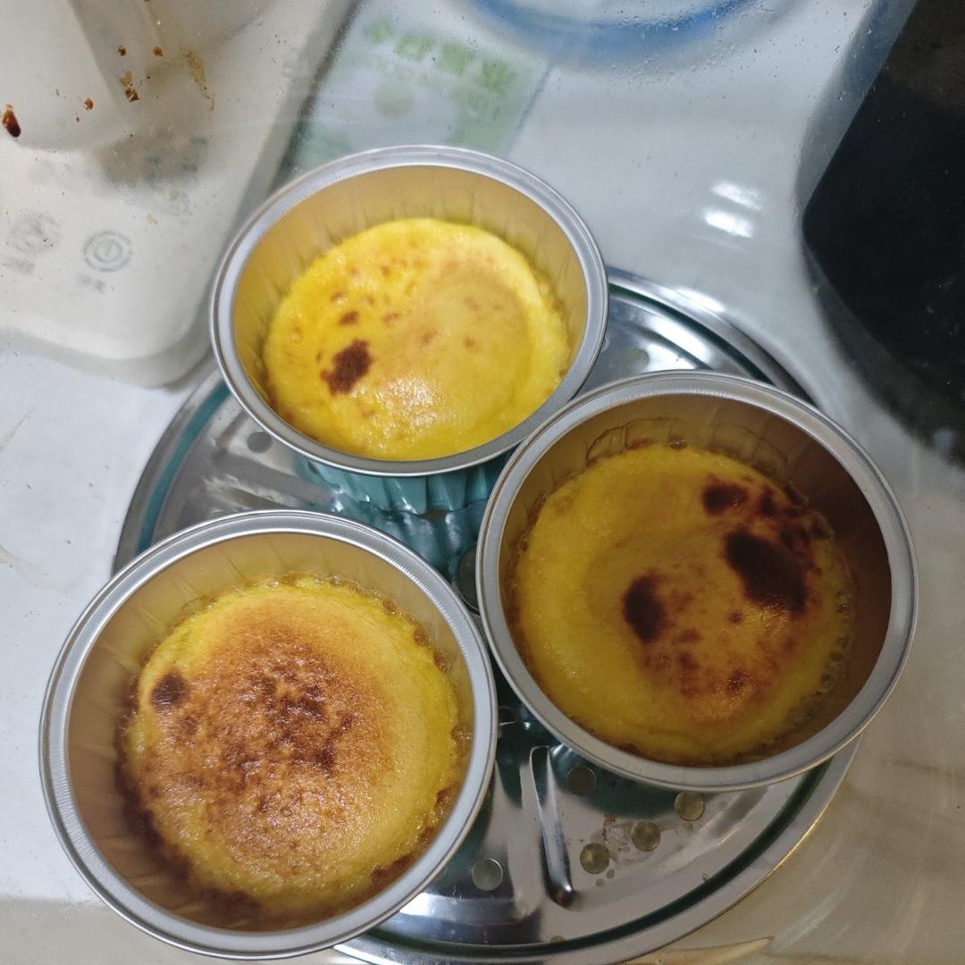 烤🎃贝贝南瓜牛奶鸡蛋布丁(空气炸锅版)低热