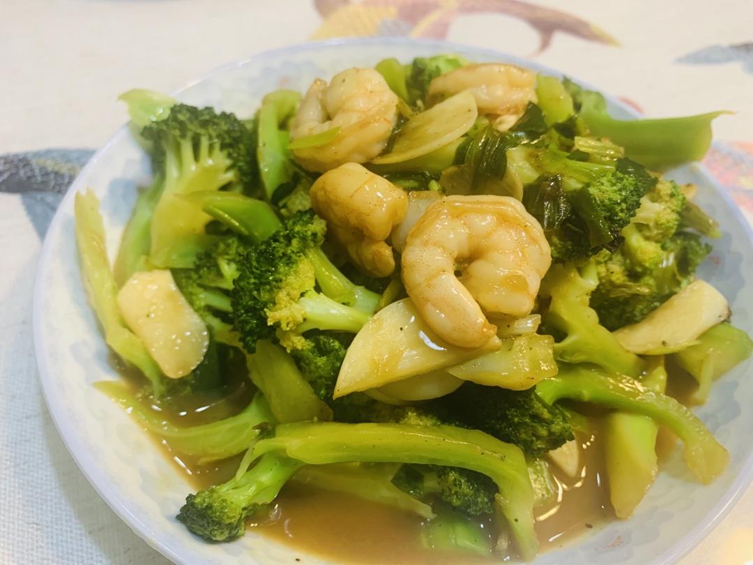 西兰花炒虾仁🍤