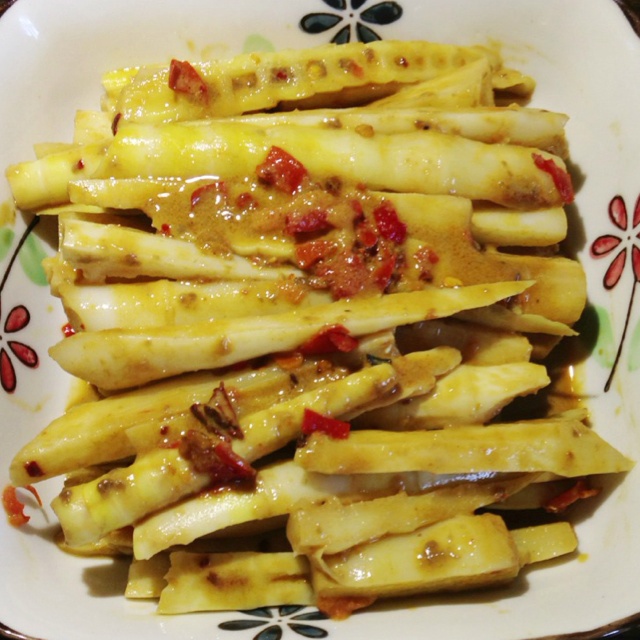 道士袂袂做的凉拌竹笋